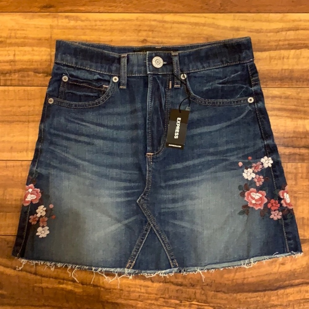 EXPRESS denim skirt